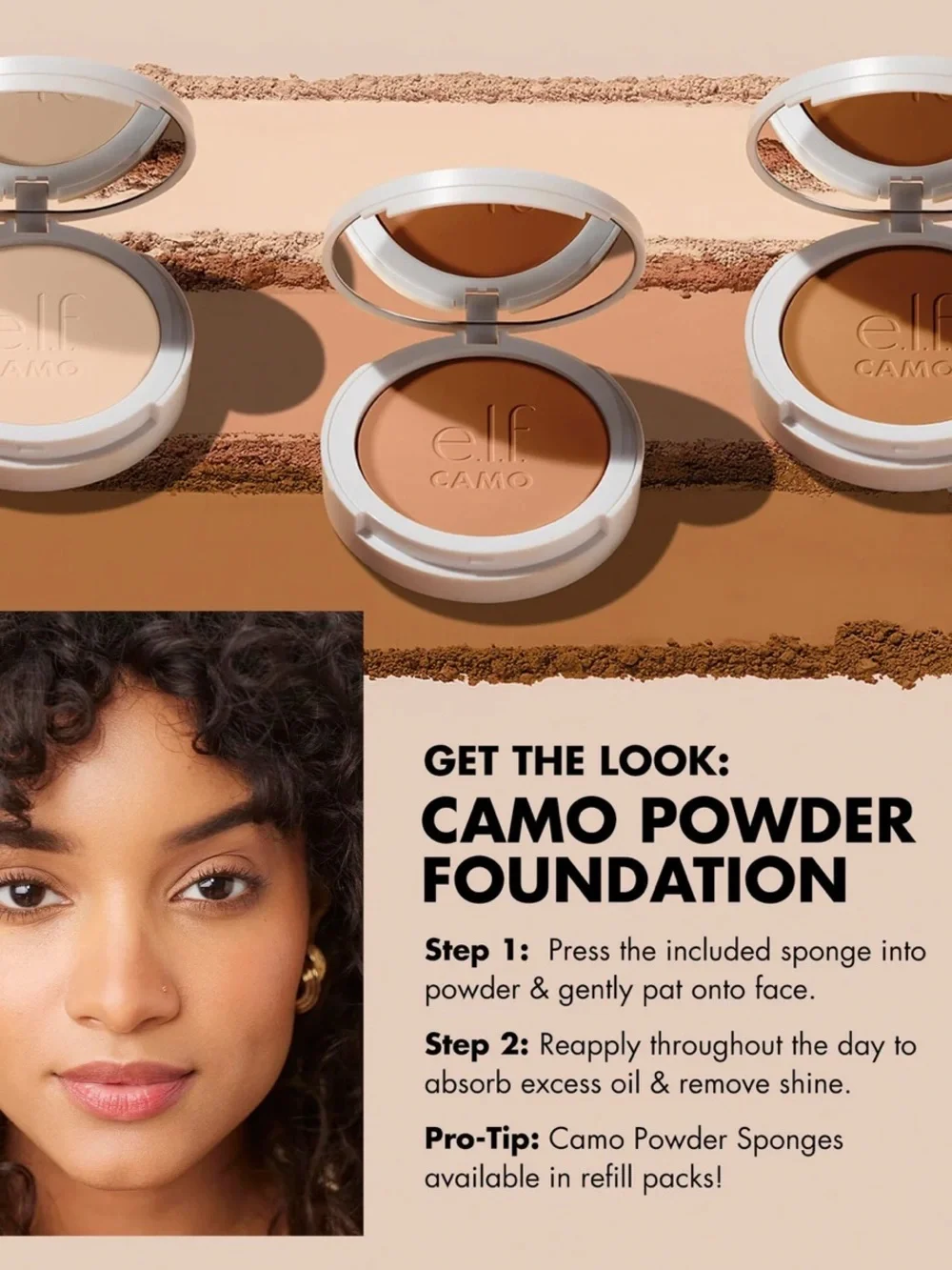 elf Cosmetics Camo Powder Foundation in Fair 140W 8g BRAND NEW IN BOX